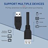 USB Dişi Erkek Uzatma Kablosu 3 Metre USB Uzatıcı Ara Kablosu