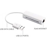 USB ETHERNET KARTI RJ45 LAN ETHERNET KABLOLU CARD ÇEVİRİCİ DÖNÜŞTÜRÜCÜ İNTERNET CAT5 RJ45 NETWORK