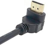 HDMI Dişi Erkek Uzatma Aparatı 90 Derece Dirsek Kablosu 50 cm 4666