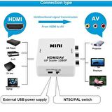 HDMI TO RCA TOS AV ÇEVİRİCİ DÖNÜŞTÜRÜCÜ 4552 CONVERTER TV TÜPLÜ TV SARI AV VİDEO ADAPTOR