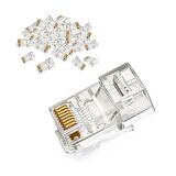 RJ45 JACK RJ-45 JAK UÇ 100 ADET NETWORK CAT5E İNTERNET MODEM ADSL