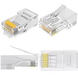 RJ45 JACK RJ-45 JAK UÇ 100 ADET NETWORK CAT5E İNTERNET MODEM ADSL