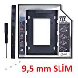 Harddisk Kutusu 9.5mm Slim Kızak Caddy Laptop DVD to SSD HDD Sata