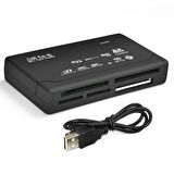 USB Hub Micro SD/XD/MMC/MS/CF/TF Mini M2 Kombo Çoklu Kart Okuyucu