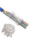 Yeni Nesil Delikli Cat6/Cat5 RJ45 Jack Konnektör UTP Jak 100 Adet