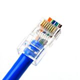 Yeni Nesil Delikli Cat6/Cat5 RJ45 Jack Konnektör UTP Jak 100 Adet