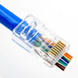 Yeni Nesil Delikli Cat6/Cat5 RJ45 Jack Konnektör UTP Jak 100 Adet