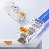 Yeni Nesil Delikli Cat6/Cat5 RJ45 Jack Konnektör UTP Jak 100 Adet