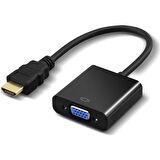 HDMI TO VGA KABLOSU ÇEVİRİCİ DÖNÜŞTÜRÜCÜ GÖRÜNTÜ ADAPTOR LAPTOP MONİTÖRE PROJEKSİYON TV ÇEVİR