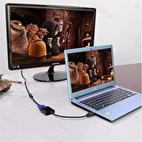 HDMI TO VGA KABLOSU ÇEVİRİCİ DÖNÜŞTÜRÜCÜ GÖRÜNTÜ ADAPTOR LAPTOP MONİTÖRE PROJEKSİYON TV ÇEVİR