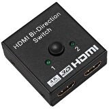 2 Port Çift Yönlü HDMI Splitter Switch Çoklayıcı Çoğaltıcı 