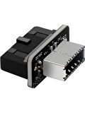 Type-E To USB 3.0 19 PIN Anakart Dişi Erkek Çevirici Dönüştürücü Adaptör 5209