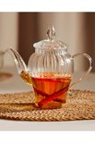 Versay Çelik Filtreli Borosilikat Cam Demlik 600ML