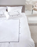 Madame Coco Lilas King Size Nakışlı Nevresim Takımı - Saten