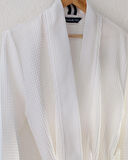 Madame Coco Marty Kimono Unisex %100 Pamuk Bornoz/Terlik Seti - Yat Koleksiyon - Beyaz