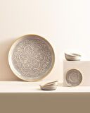 Madame Coco Rosalie 6 Parça Tabak Seti - Gri