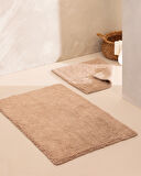 Cameo 2'li Banyo Paspası - Bej - 60x100 cm