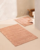 Bleuet Banyo Paspası - Pudra - 60x100 cm
