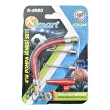 Ksmart 4 lü Pompa İğnesi Bisiklet ve Top Şişirme İğnesi K-4900 GKH