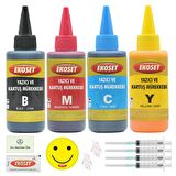 Ekoset Canon uyumlu Mürekkep 4 Renk 4x100ml