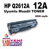 Ekoset hp LaserJet 1010/1012/1015/1018 uyumlu Muadil Toner 2612A uyumlu 