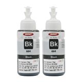 Ekoset Epson L220 Uyumlu Siyah Muadil Mürekkep 2 adet 70 ml