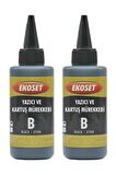 Ekoset Epson L355 L365 Uyumlu Siyah Muadil Mürekkep 200 ml
