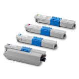 Ekoset oki C330 Oki C331 uyumlu 4 Renk Muadil Toner Kartuş
