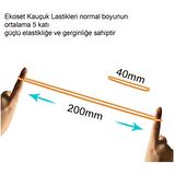 Ekoset Kauçuk Paket Ambalaj Toka Para Lastiği 40mm Kırmızı 1Kg