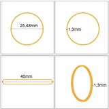 Ekoset Kauçuk Paket Ambalaj Toka Para Lastiği 40mm Kırmızı 1Kg