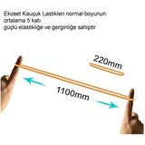 Ekoset 220x5mm Geniş Kauçuk Paket Ambalaj Kasa Lastiği 1Kg 