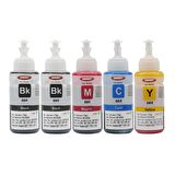 Ekoset Epson L300 L310 L355 L365 L382 L386 Renkli Muadil Mürekkep 70ml 5 Adet