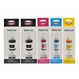 Ekoset Canon G2400 G2410 G2411 G2415 uyumlu Renkli ve siyah Mürekkep 5'li set