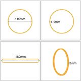 Ekoset 180x3mm Geniş Kauçuk Paket Ambalaj Kasa Lastiği 1.000 Adet