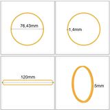 Ekoset 120x5mm Geniş Kauçuk Paket Ambalaj Kasa Lastiği 1.000 Adet
