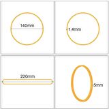 Ekoset 220x5mm Geniş Kauçuk Paket Ambalaj Kasa Lastiği 1.000 Adet
