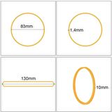 Ekoset 130x10mm Geniş Kauçuk Paket Ambalaj Lastiği 1.000 Adet