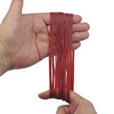Ekoset 180x4mm Kauçuk Paket Ambalaj Lastiği Kırmızı 1.000 Adet