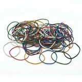 Renkli Paket Para Lastiği Karışık 6 Renk 70mm 5000 Adet