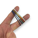 Renkli Paket Para Lastiği Karışık 6 Renk 70mm 5000 Adet