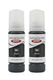 Ekoset Epson 103 EcoTank L5290 L5296 Uyumlu Siyah Muadil Mürekkep 2'li set 70ml