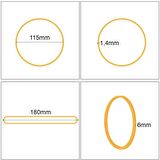 Ekoset 180x6mm Geniş Kauçuk Paket Ambalaj Kasa Lastiği 1.000 Adet