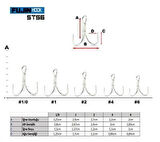 Fujin ST56 Üçlü Maket Balık İğnesi Nickel 2no