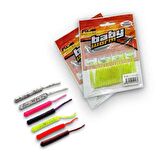 Fujin Baby Worm 5.2 cm Floating LRF Silikonu Yeni Shirasu Violet