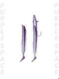Fujin Salt Eel 10cm 12gr x2 Silikon Yem purple space