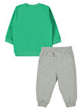 Kujju Erkek Bebek Pijama Takımı 6-18 Ay Koyu Yeşil