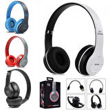 P-47 Kablosuz kulak Üstü Kulaklık Mikrofonlu Bluetooth Fm Tf