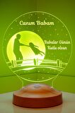 Sevgilambası 3D Canım Babam Kız Figürlü Babalar Günü Hediyesi Led Lamba