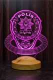Polise Hediye, Polis Temalı Led Lamba, Komiser Hediyesi Lambası, Polis Haftası Hediyesi