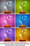 Sevgilambası Unicorn Çocuk odası hediyesi İyi ki doğdun Prenses 3d led lamba